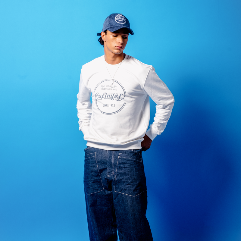 Sweatshirt Blanc - Unisexe - 2 sur 4