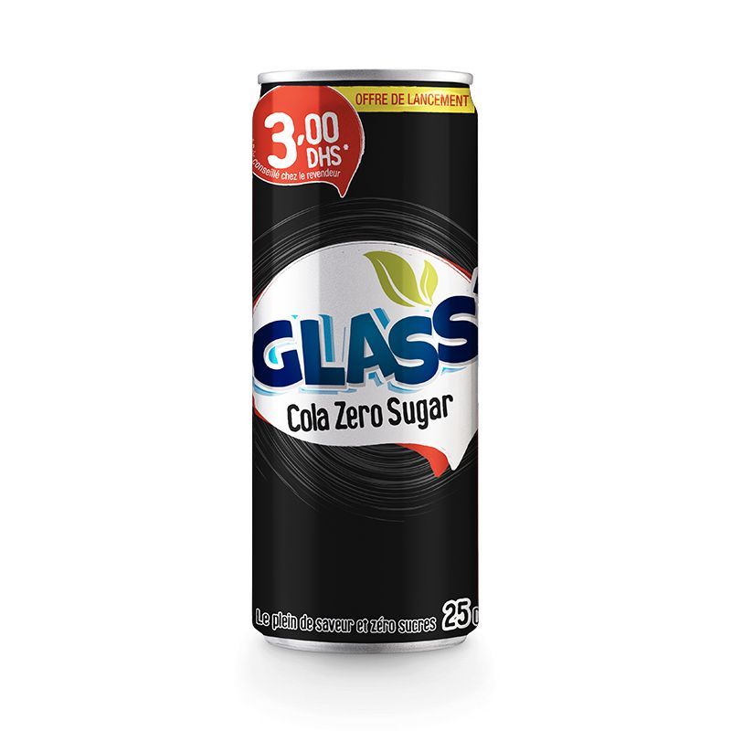 Glass’ Cola zéro Canette